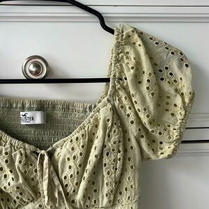 sage green Hollister top
